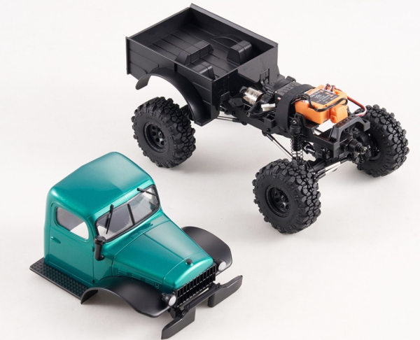 DPFMS12401RTRGN-B FMS FCX24 Power Wagon Mud-Racer BRUSHLESS 1:24 grün - RTR